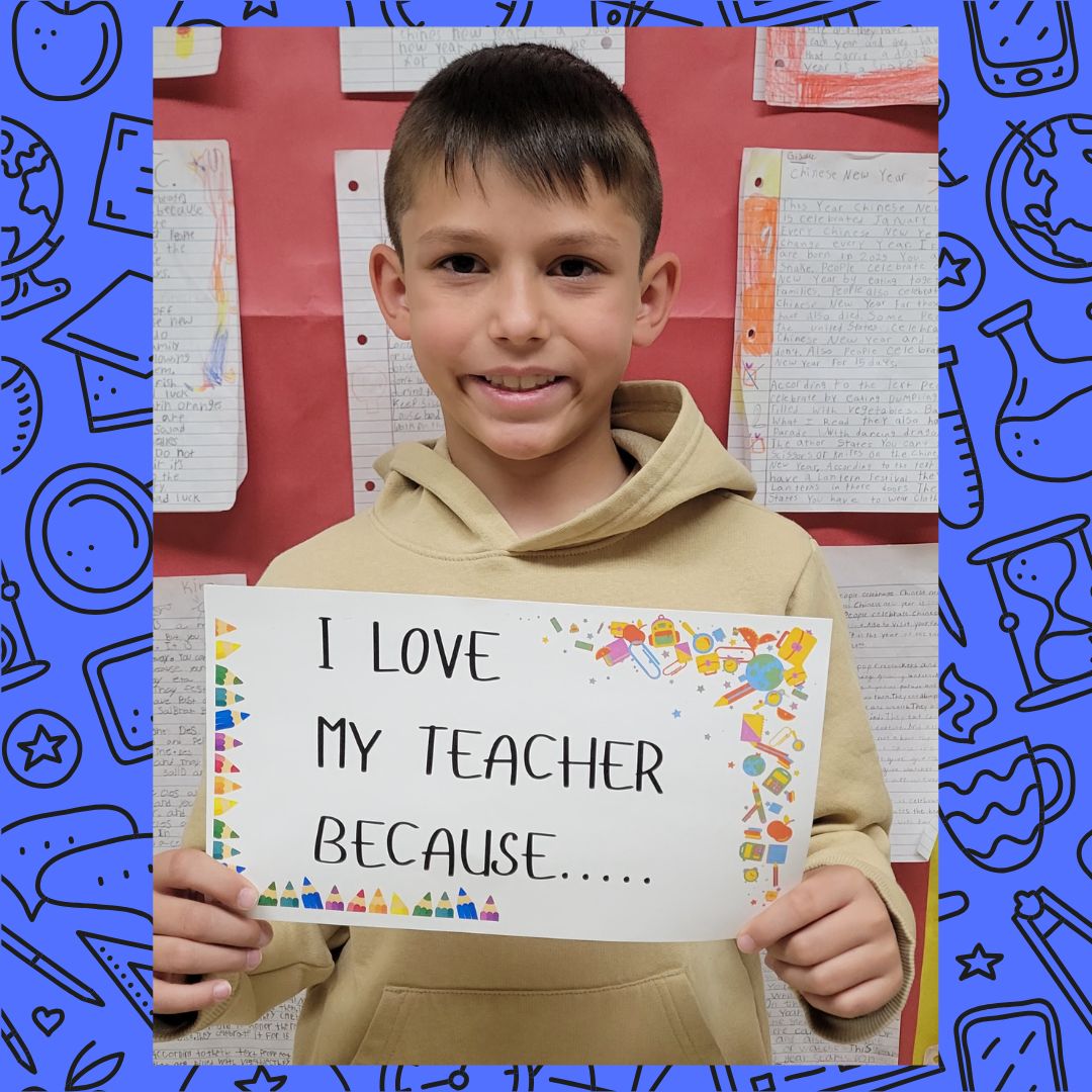 I love my teacher because